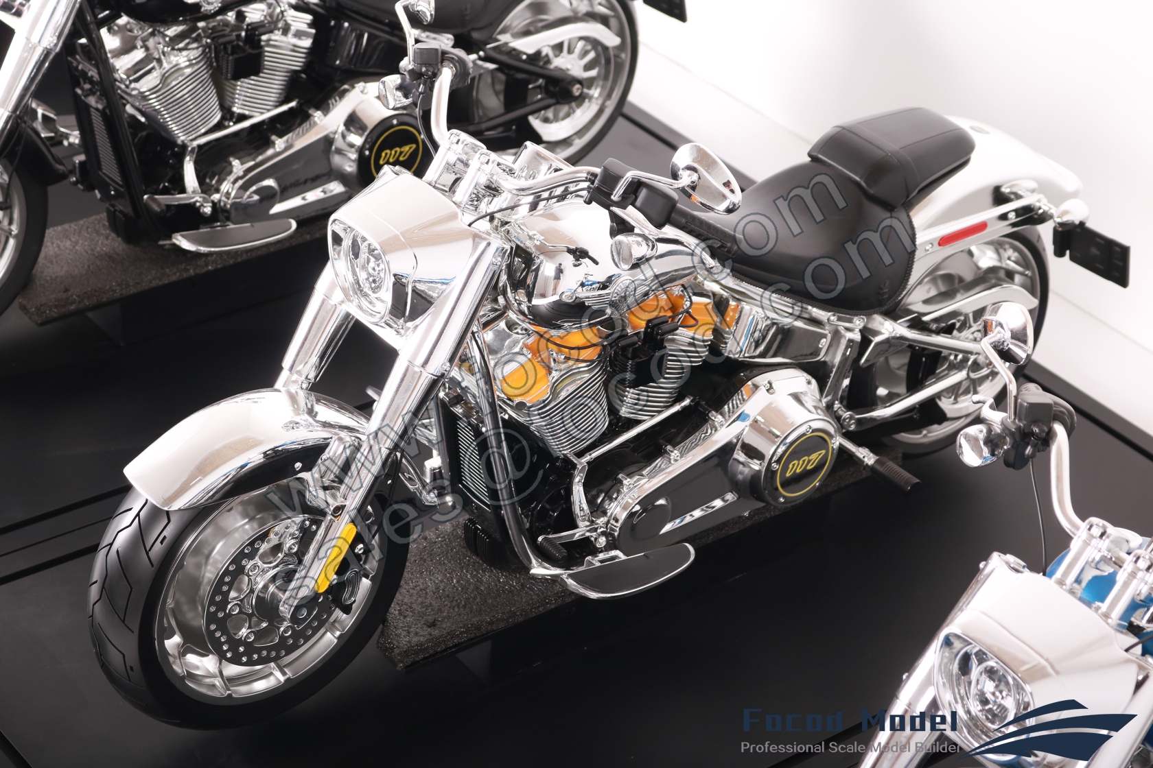 custom made model of Harley-Davidson Fat Boy Gray Ghost 2025 motorcycle